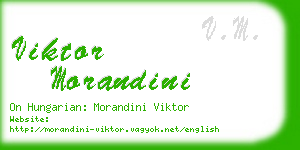 viktor morandini business card